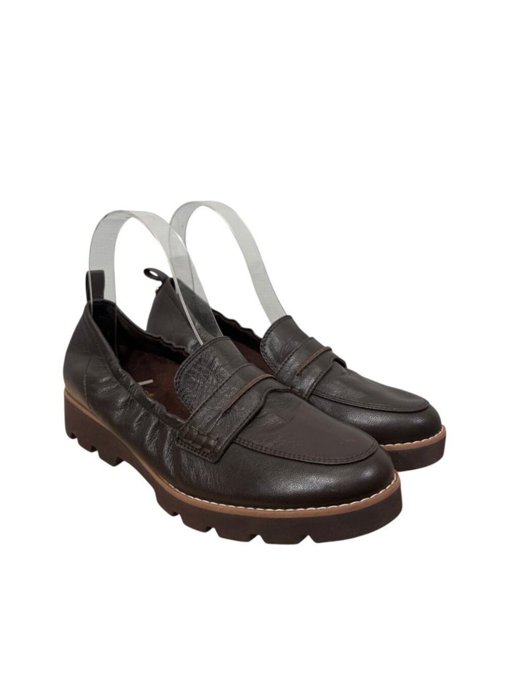 NEW Vionic Cynthia II Leather Loafer in Chocolate Size 6.5 - Picture 2 of 10